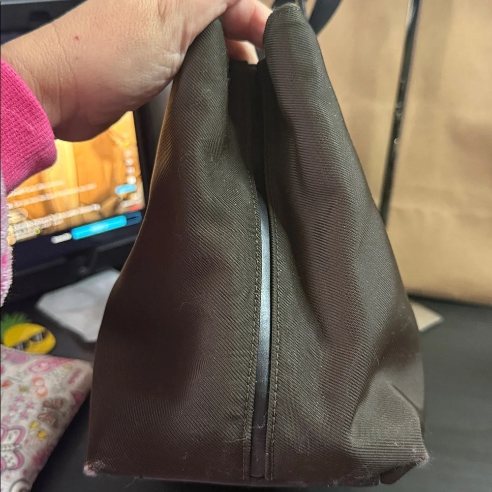 Coach Mercer Olive Green and Black Tote Satchel with Bead Charm
